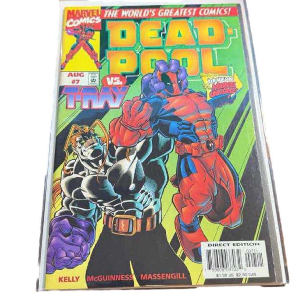Deadpool #7 (1997) Marvel Comics Joe Kelly Ed McGuinness vs T-Ray